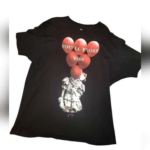 Warner Bros. Other - IT Pennywise Stephen King Black T-shirt